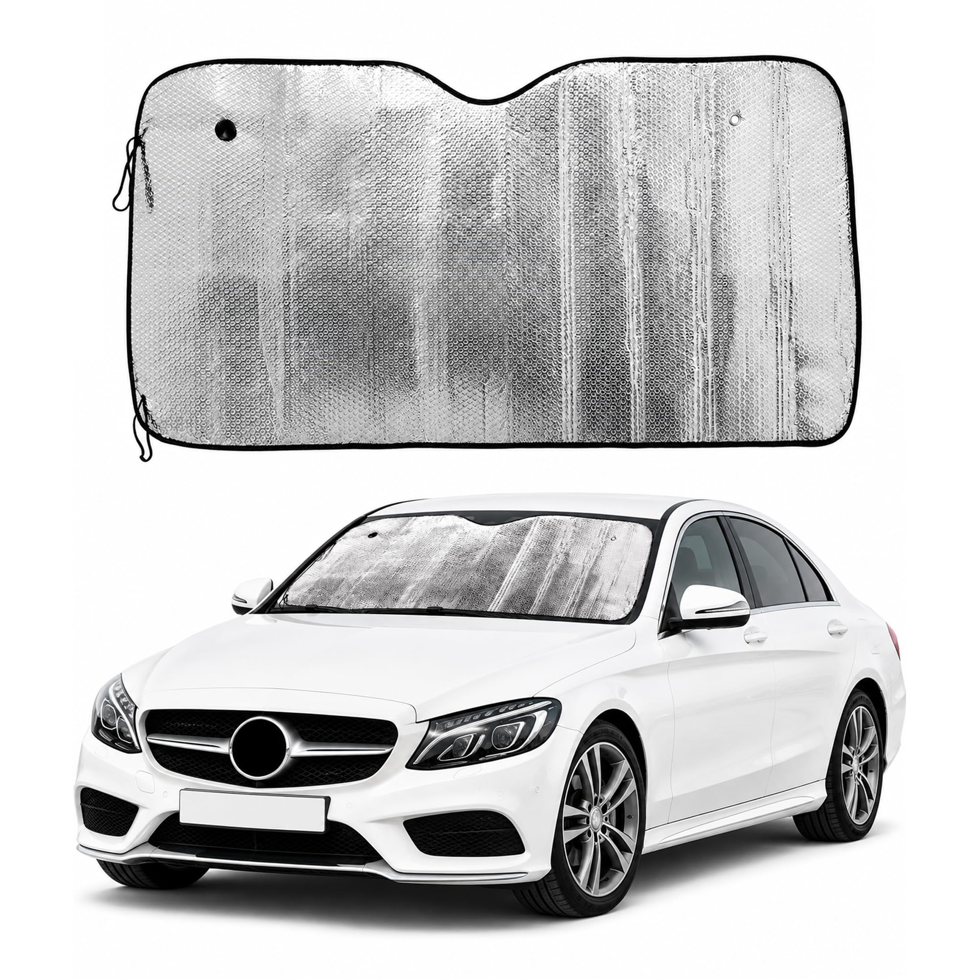 Universal Car Windshield Sun Shade UV Reflective Foldable Visor 130x60cm