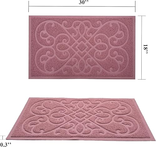 Miniatura 2 de PetLike Tapete de arena para gatos, tapete grueso para atrapar arena, duradero, impermeable, tapete lavable con respaldo antideslizante, suave para