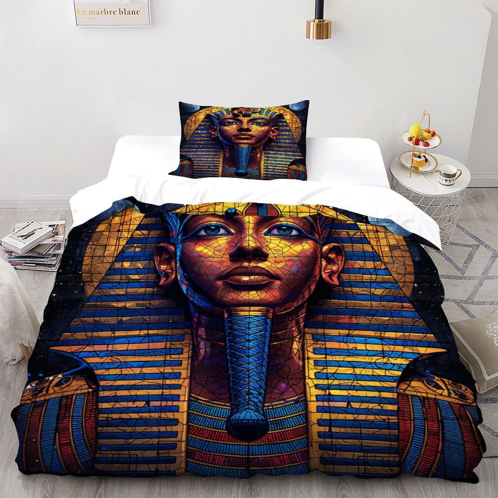 Égypte ancienne housses de couettes lit simple pour chambre thématique