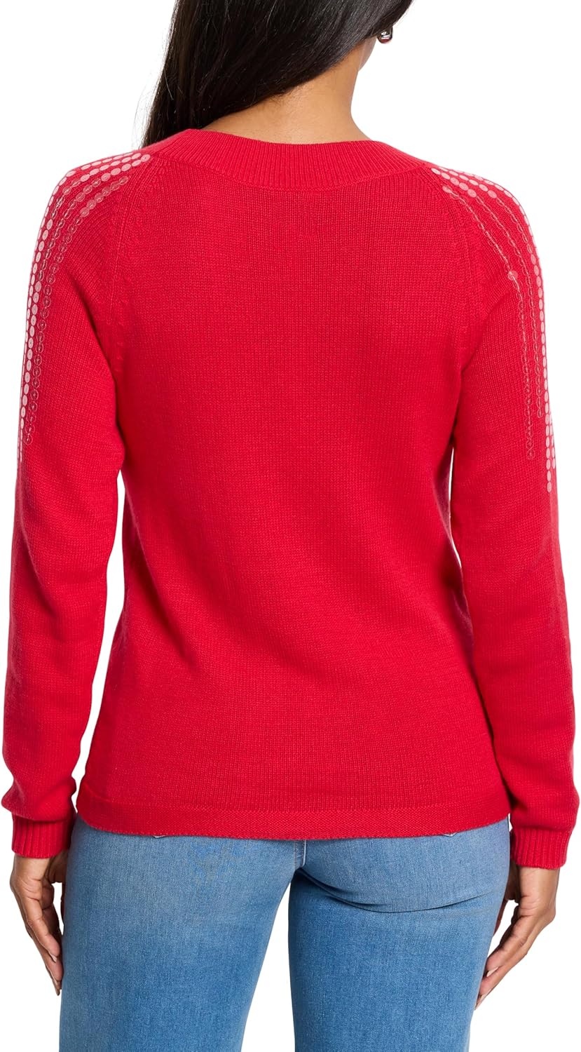 NIC+Zoe Womens Subtle Shine Sweater - Image 3