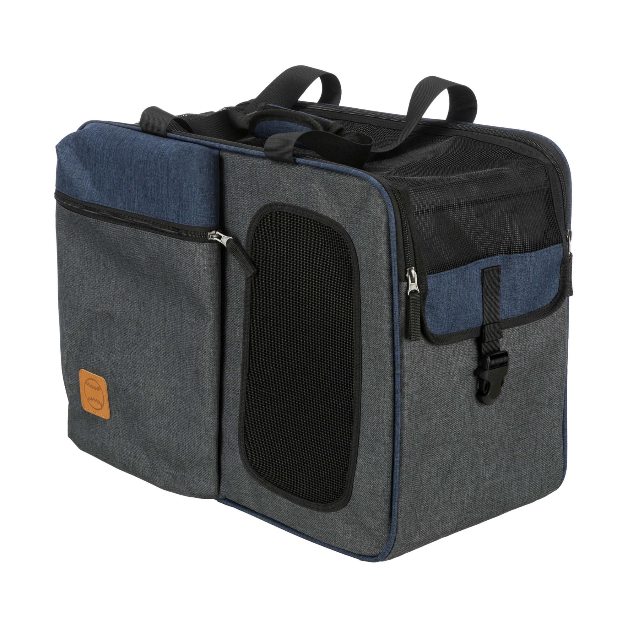 TRIXIE Rucksack & Tasche Tara 2 in 1 - grau/blau 25 × 38 × 50 cm