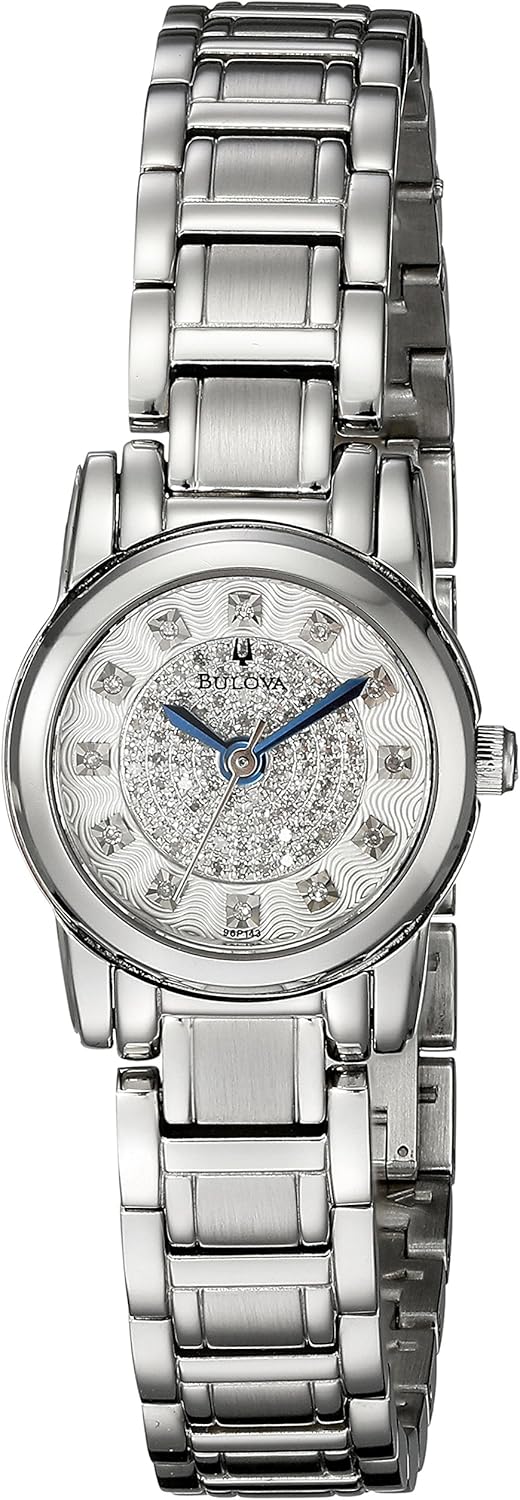 Bulova Mujer 96p143Highbridge analógico visualización Cuarzo Reloj color negro y plata