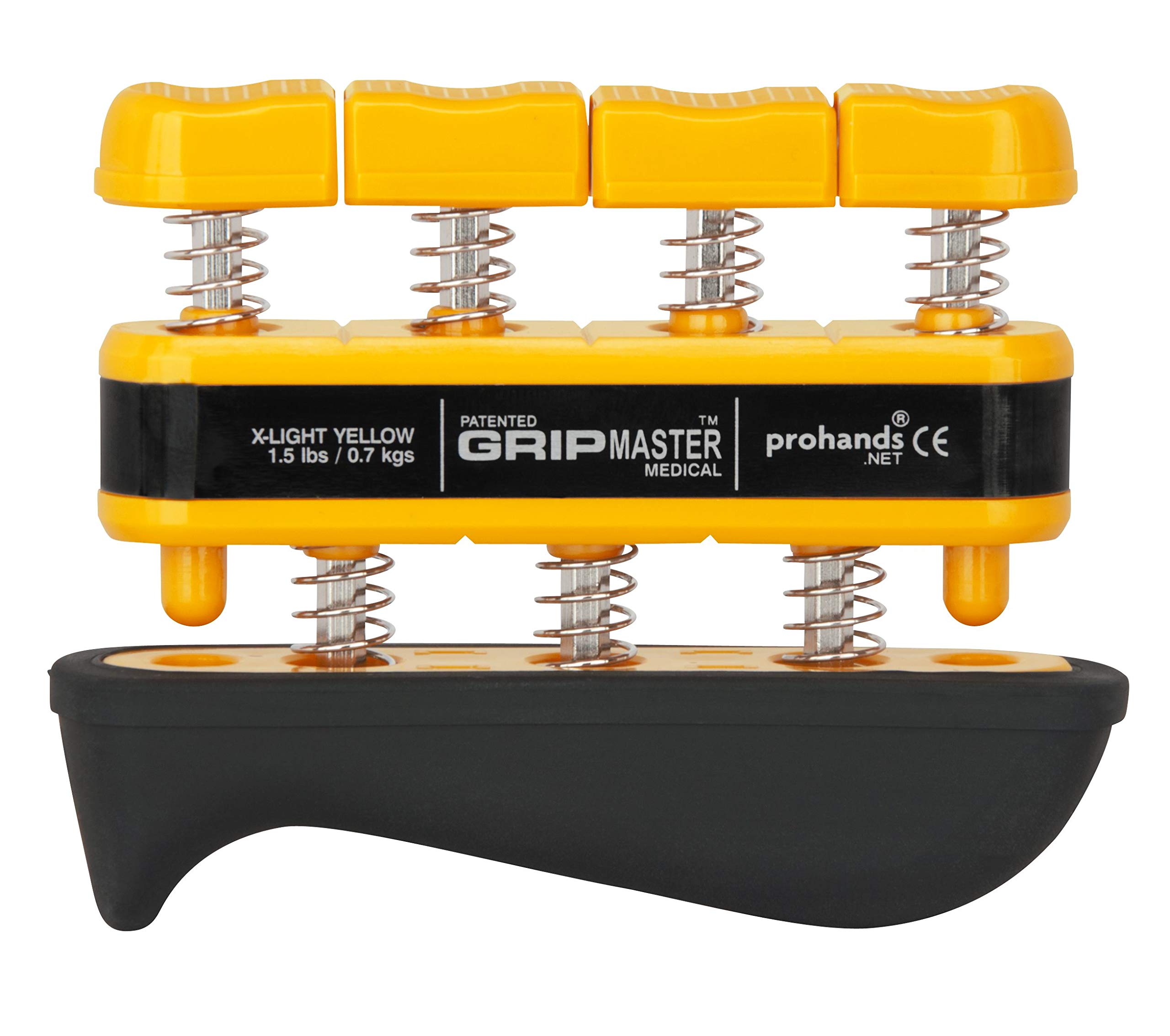 Ejercitador de manos y dedos digiflex, Potencia el desarrollo los, La mano antebrazo, Diseño ergonómico, Sistema muelles, Plástico, Amarillo-0, 70 kg