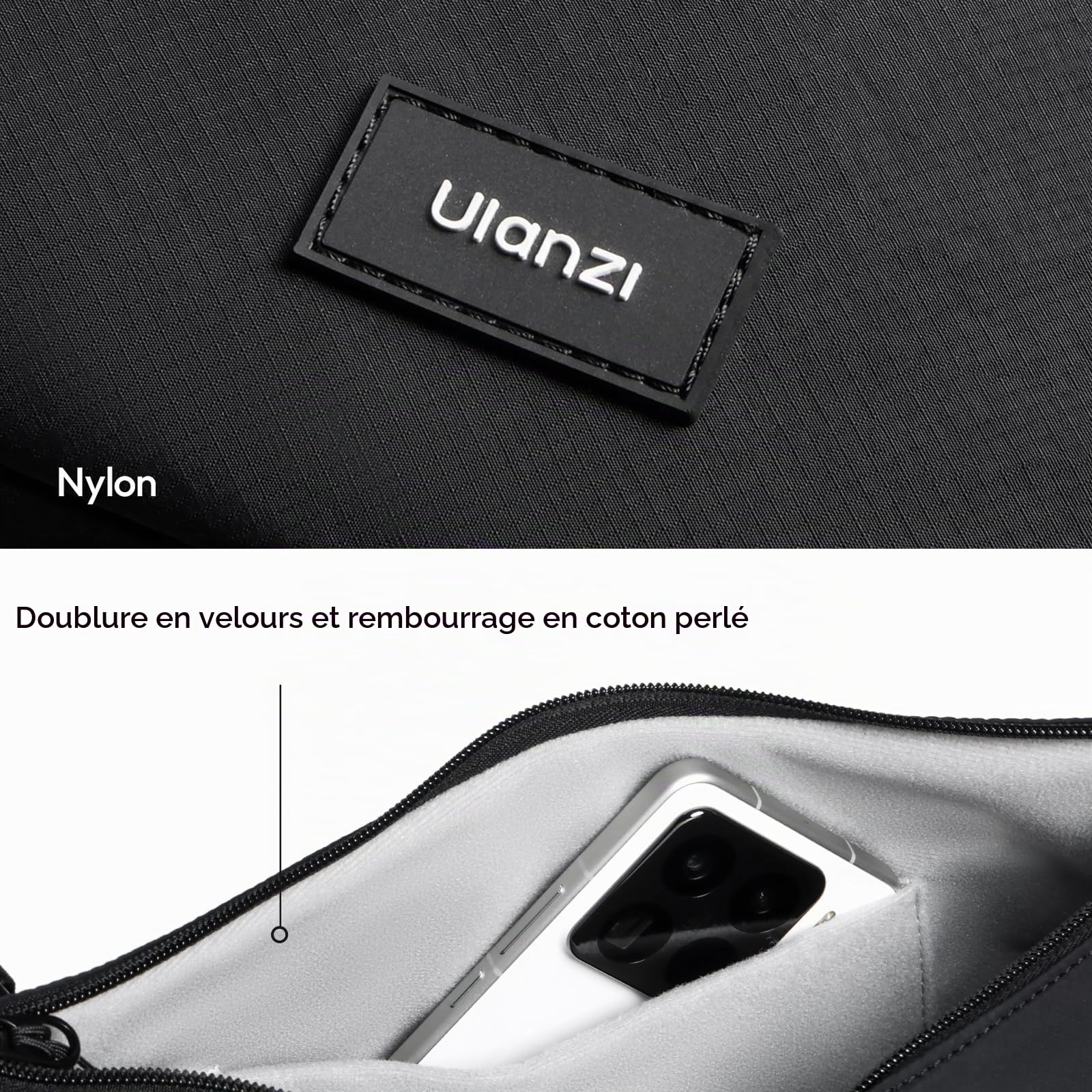ULANZI Sac à bandoulière pour Appareil Photo, élégant avec séparateurs, étui léger pour Appareil Photo DSLR, Accessoires pour Appareil Photo, Voyages, Photographie en Plein air