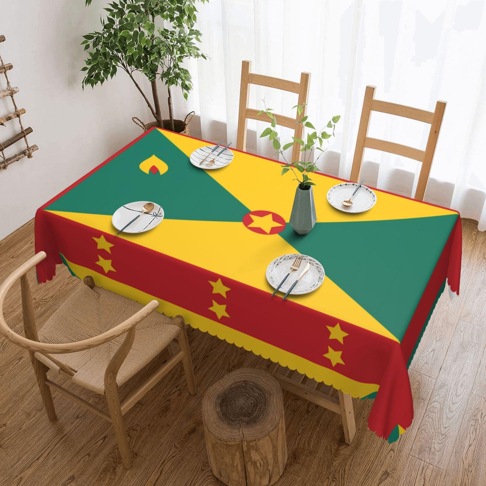 MROWYC Flag of Grenada Printed tablecloths are suitable for hotels, picnics, and parties, and can effectively protect the tabletop