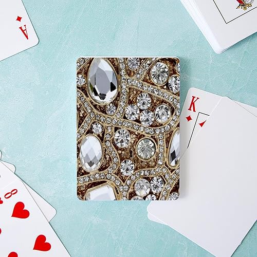Miniatura 3 de CafePress Girly Bling Champagne Gold Standard Size Playing Cards