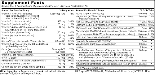 Miniatura 5 de Klaire Labs VitaSpectrum - Polvo multivitamínicomineral para niños con 23 nutrientes esenciales, sabor tropical para niños, sin cobre, hierro,