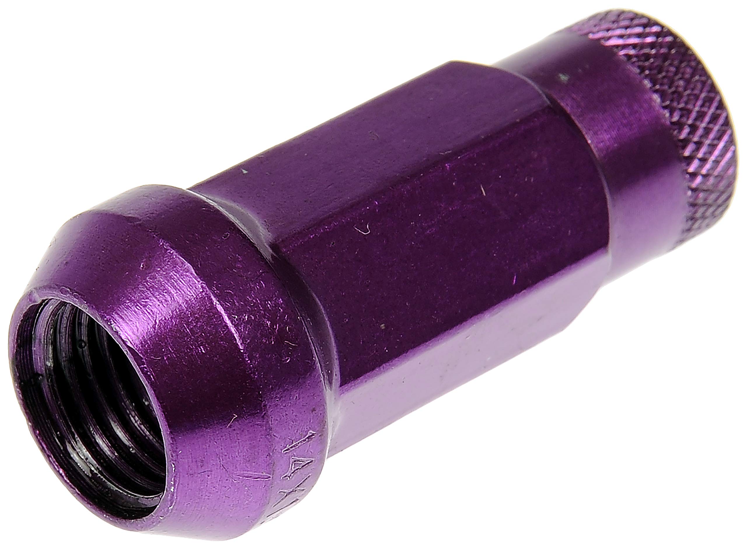 Tuerca de rueda cromada morada Dorman 713-685J para llantas de coches compatibles 7