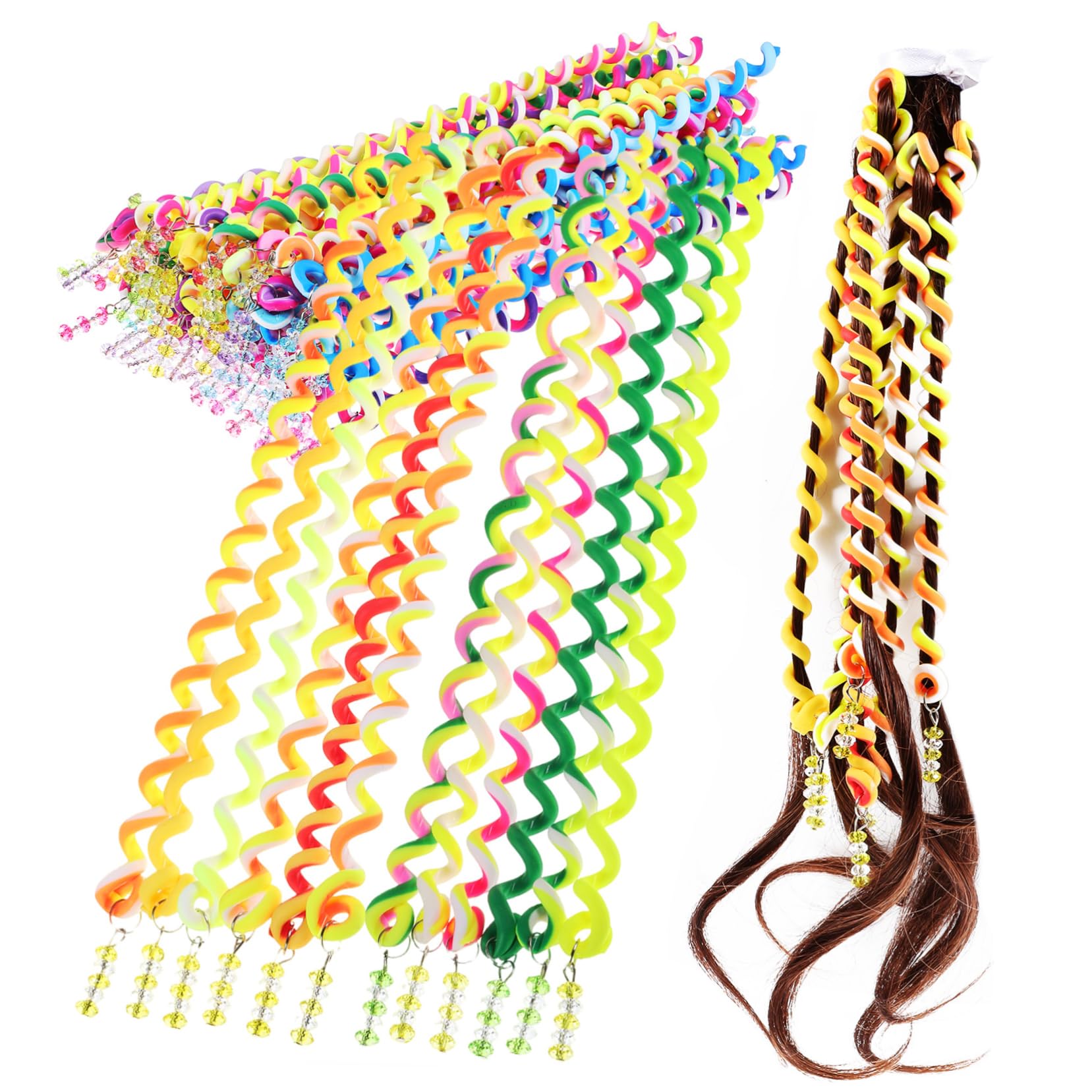 Balacoo Hair Braider Tools for Girls 42 Pcs Hair Braiding Kit Spiral Braid Bands