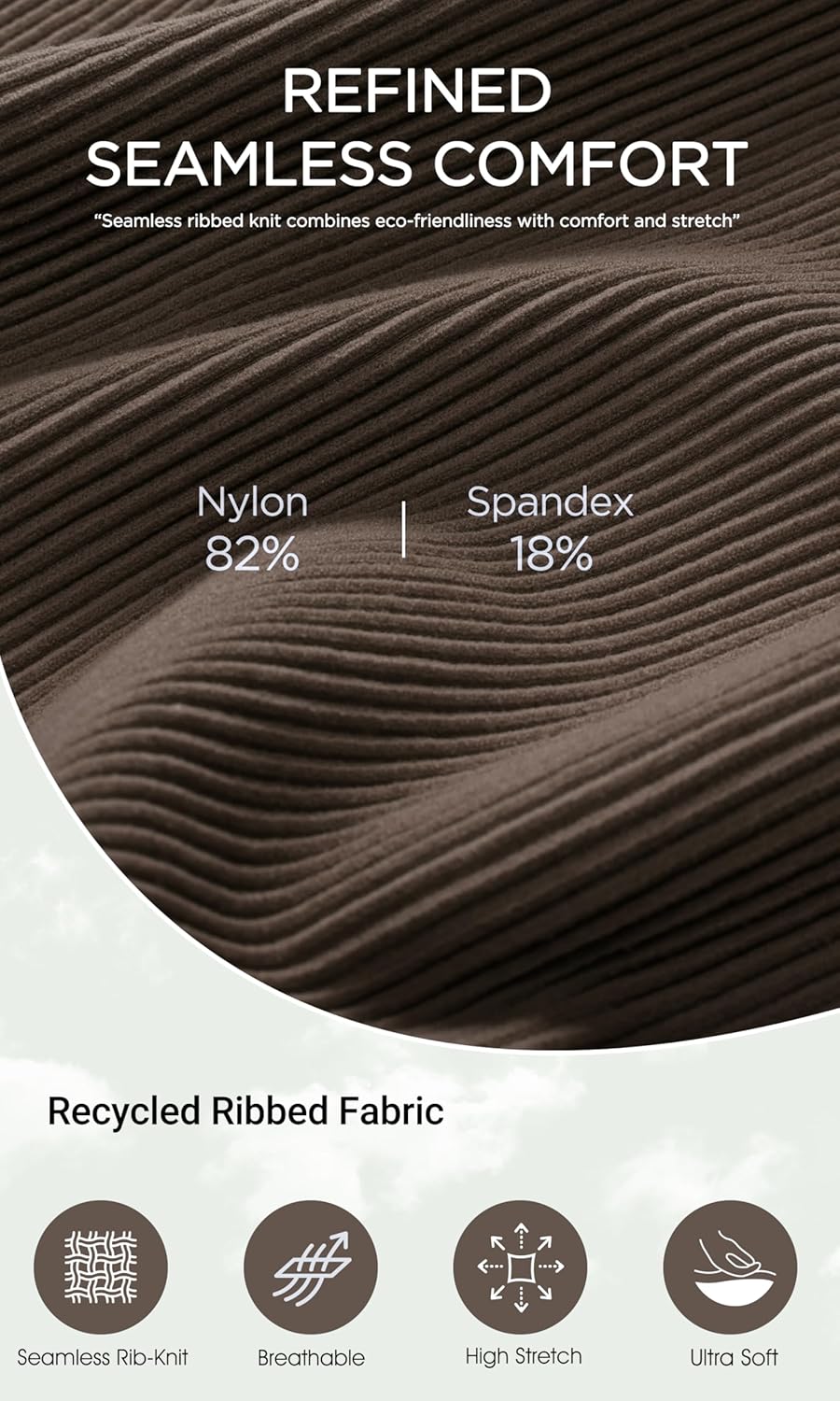 ODODOS 3-Pack Seamless Crop Tank for Women Ribbed Soft High Neck Cropped Tops - Image 6