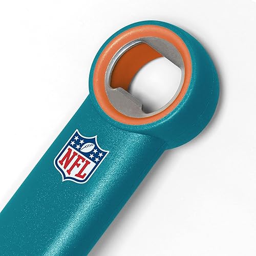 Miniatura 85 de YouTheFan NFL - Espátula para barbacoa de acero inoxidable con abrebotellas