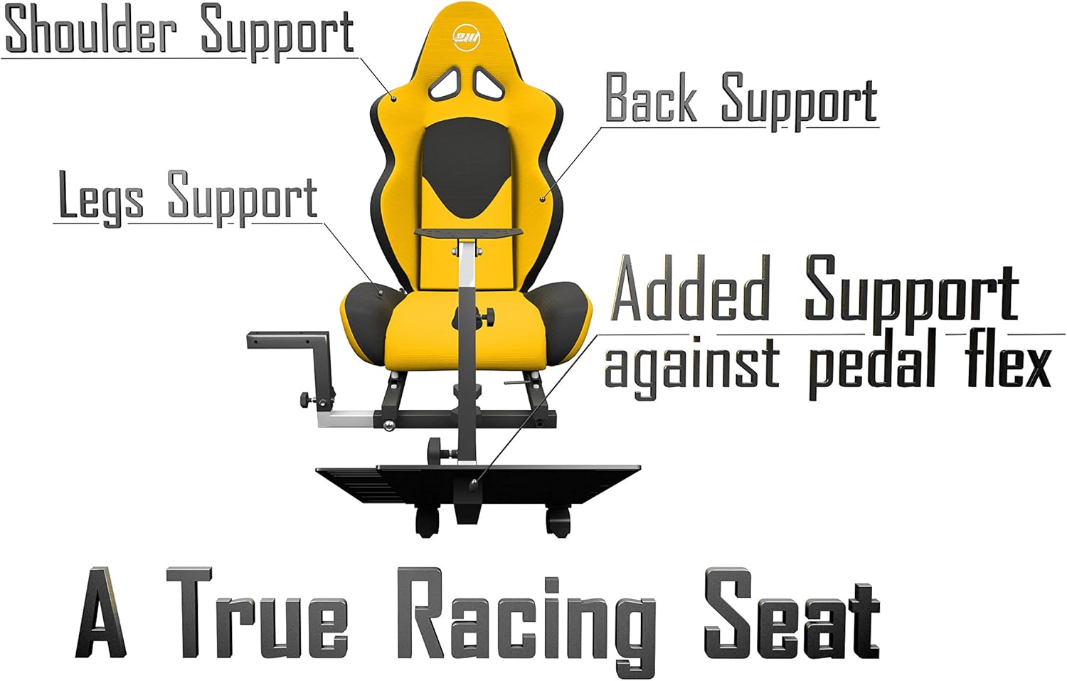 Advanced Racing Simulator Seat Driving Simulator Gaming Chair with Gear Shift Mount