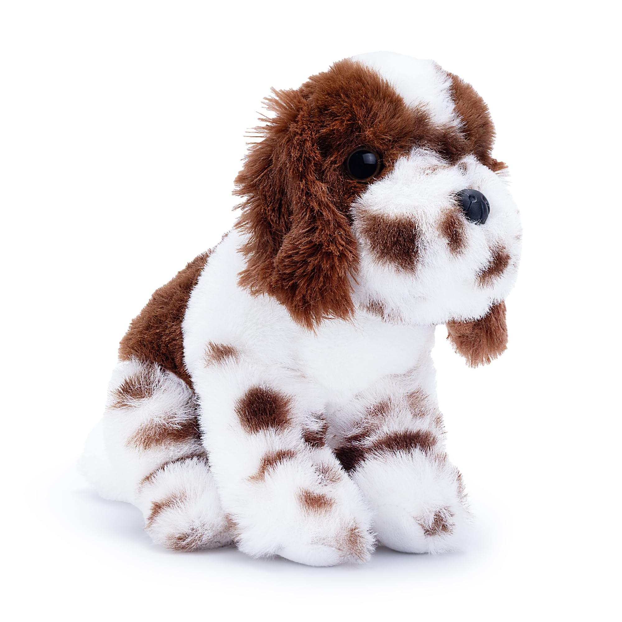 Zappi Co Palm Pups Springer Spaniel Plush Dog Toy (15cm) - Springie Pup - Soft, Cuddly, 100% Recycled - Energetic Playmate