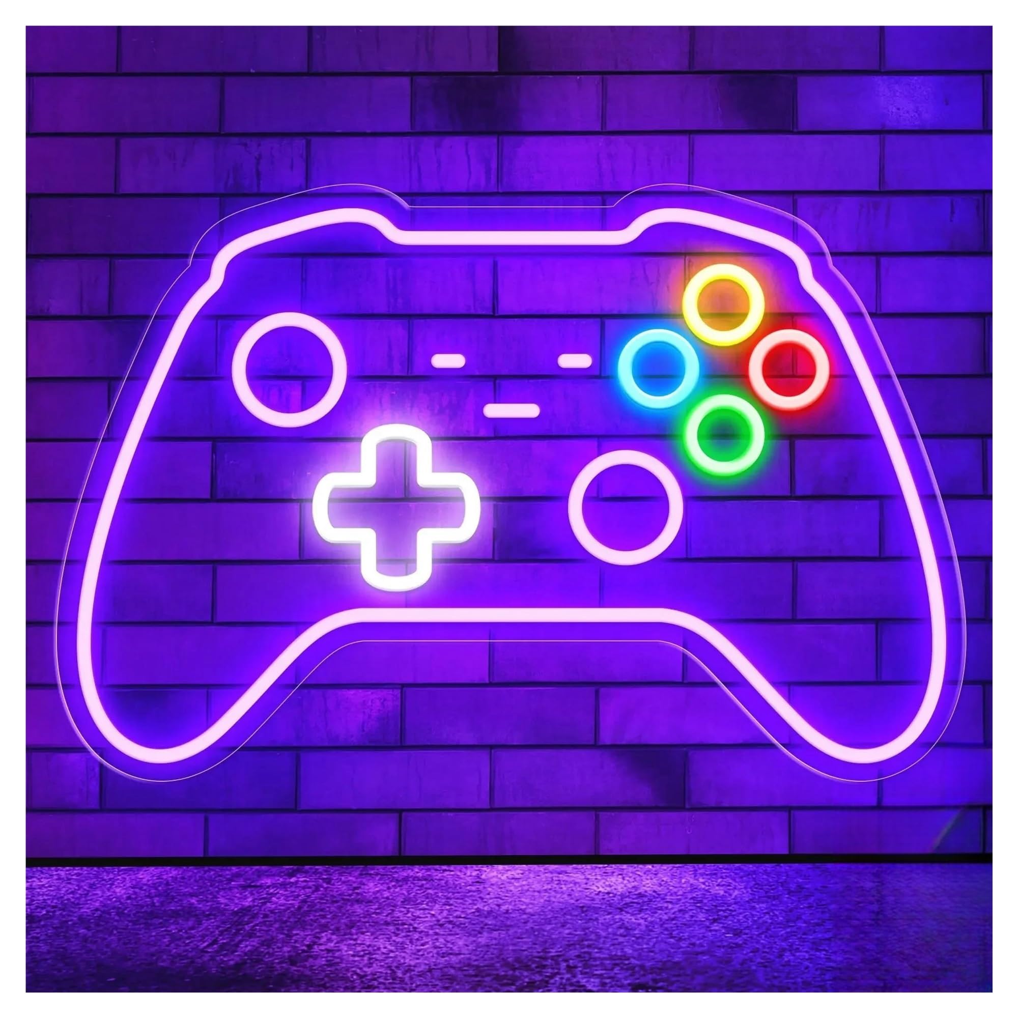 LEMST Signs Lamp Gamer Neon Sign Lights Adjust Brightness Gaming Lights Wall Decor for Boys Bedroom Video Room 27cmх40.5cm