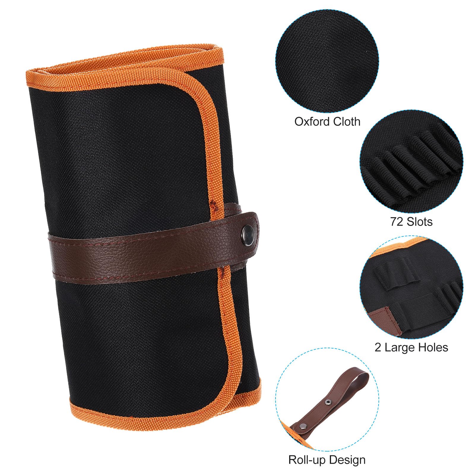 PATIKIL Handmade 72 Slots Roll Up Pencil Case - Image 3