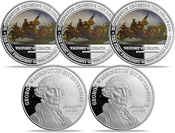 Amazon.co.jp: 5個 アメリカ大統領ジョージ・ワシントン 200周年記念