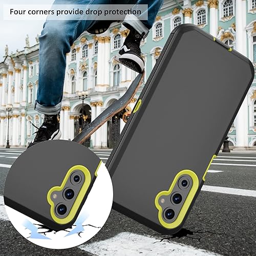 Miniatura 5 de Funda resistente para Samsung Galaxy A24 4G, con clip para cinturón y soporte, resistente, a prueba de golpes, funda protectora de cuerpo completo