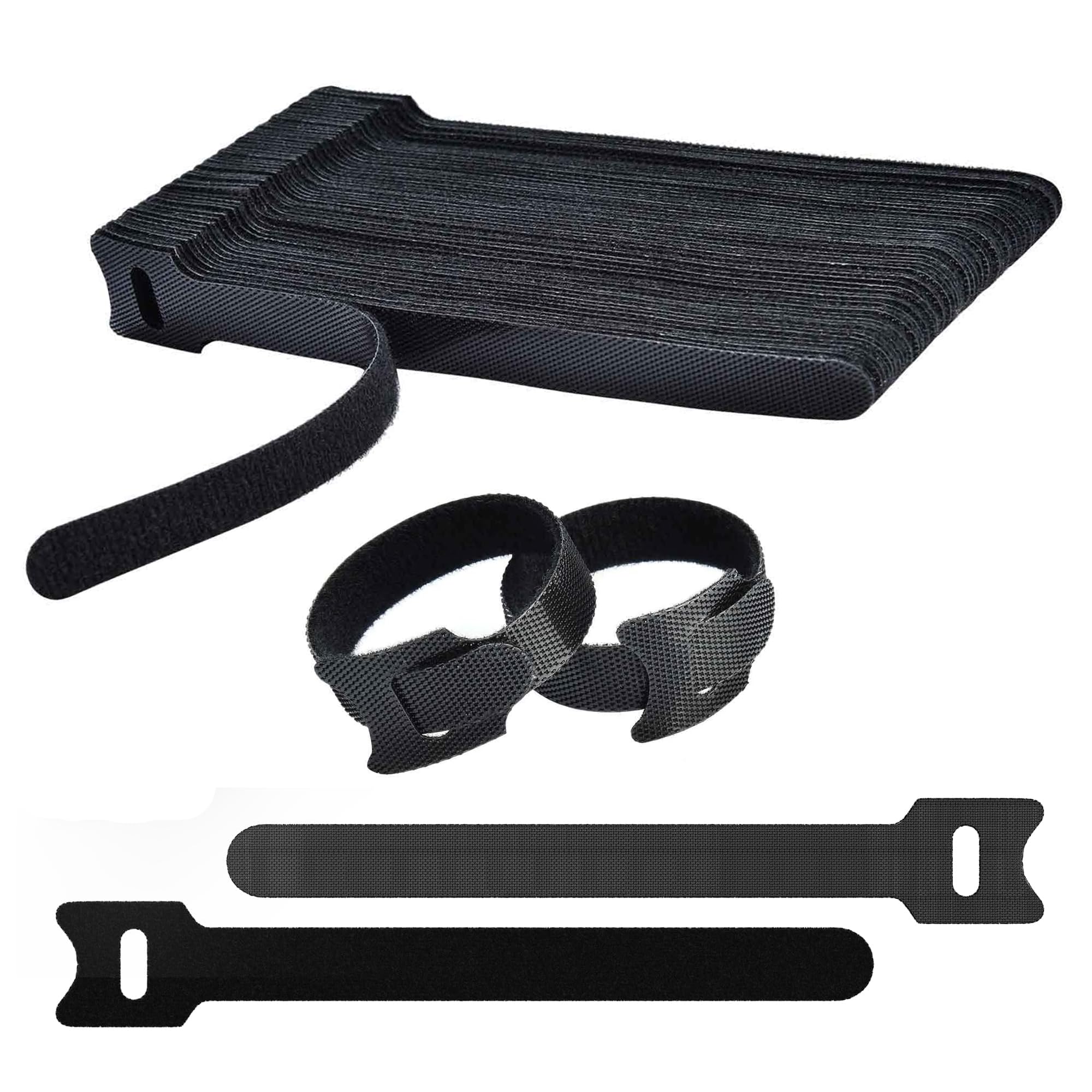 Fascette Per Cavi In Nylon Riutilizzabili Da 100 Pezzi, Fascette Di Bloccaggio Rimovibili E Riciclabili, Colori Misti (nero, Bianco, Rosso, Giallo, Blu, Verde