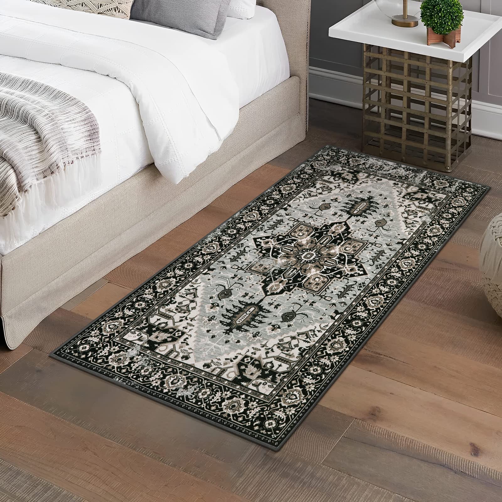 Lahome Boho Hallway Rug - 2x4 Washable Small Laundry Room Rug Bedroom ...