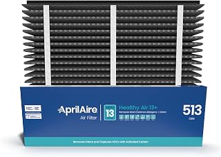 AprilAire 513CBN Replacement Filter for AprilAire Whole House Air Purifiers - MERV 13 with Carbon, Healthy Home Allergy + Odor Reduction, 31x28x4 Air Filter (Pack of 1)