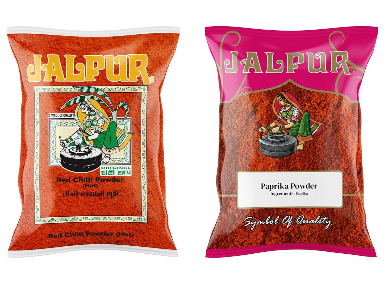 Pack de Especias Jalpur - Pimentón y Chile en Polvo 100g c/u