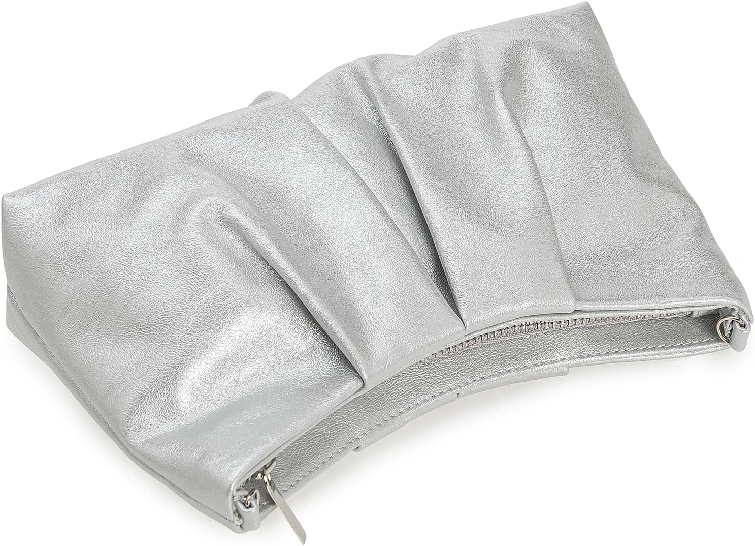 CHARMING TAILOR Women Clutch Bag Dressy Formal Handbag Pleated PU Clutch Purse for Cocktail Prom Wedding Party | Dressy, Formal, Pleated, PU, for Cocktail, Prom, Wedding Party - Image 5