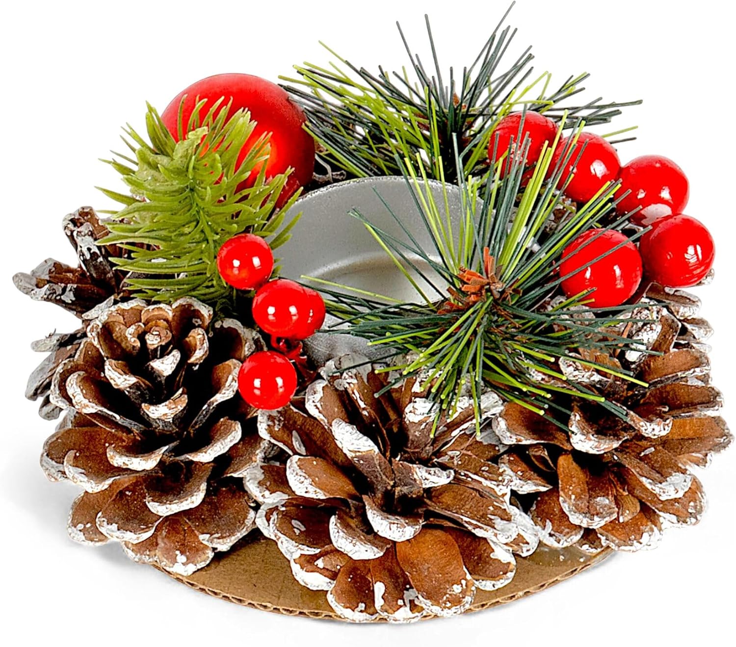 Christmas Decorations (Wreath Candle Holder Set of 6)