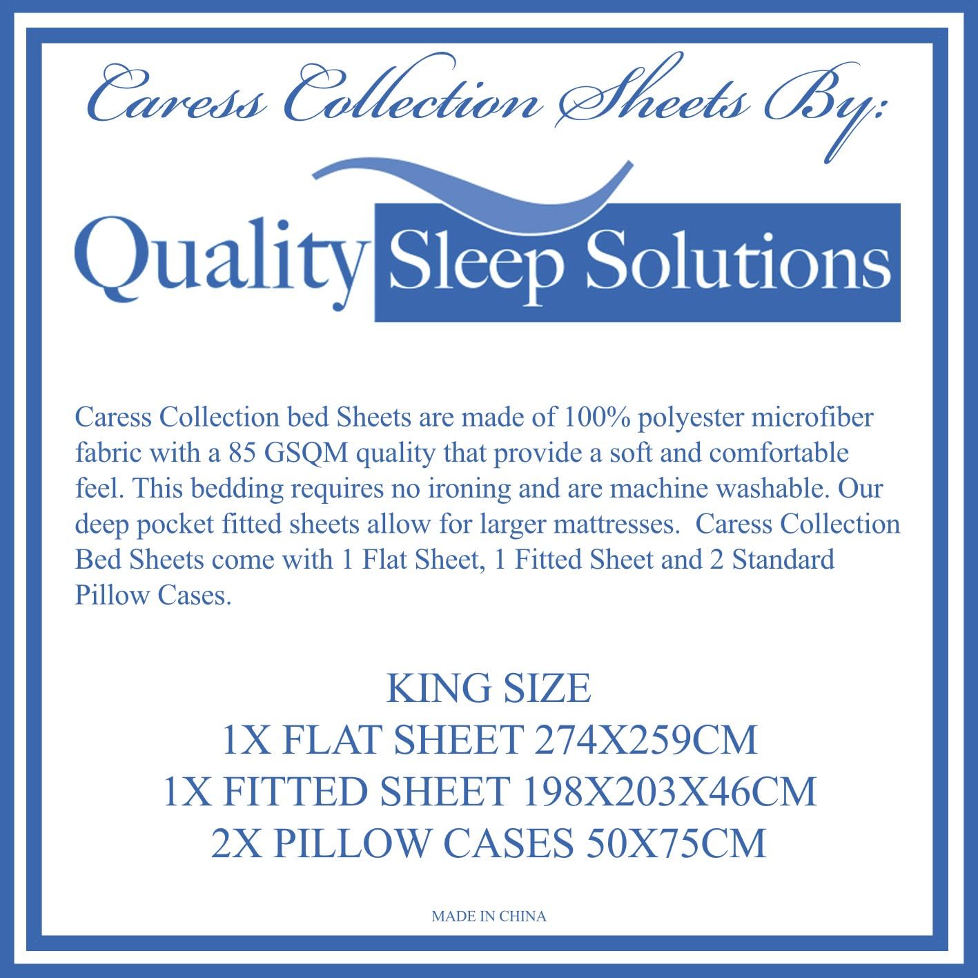 Microfiber sheets by Quality Sleep Solutions luxury bed