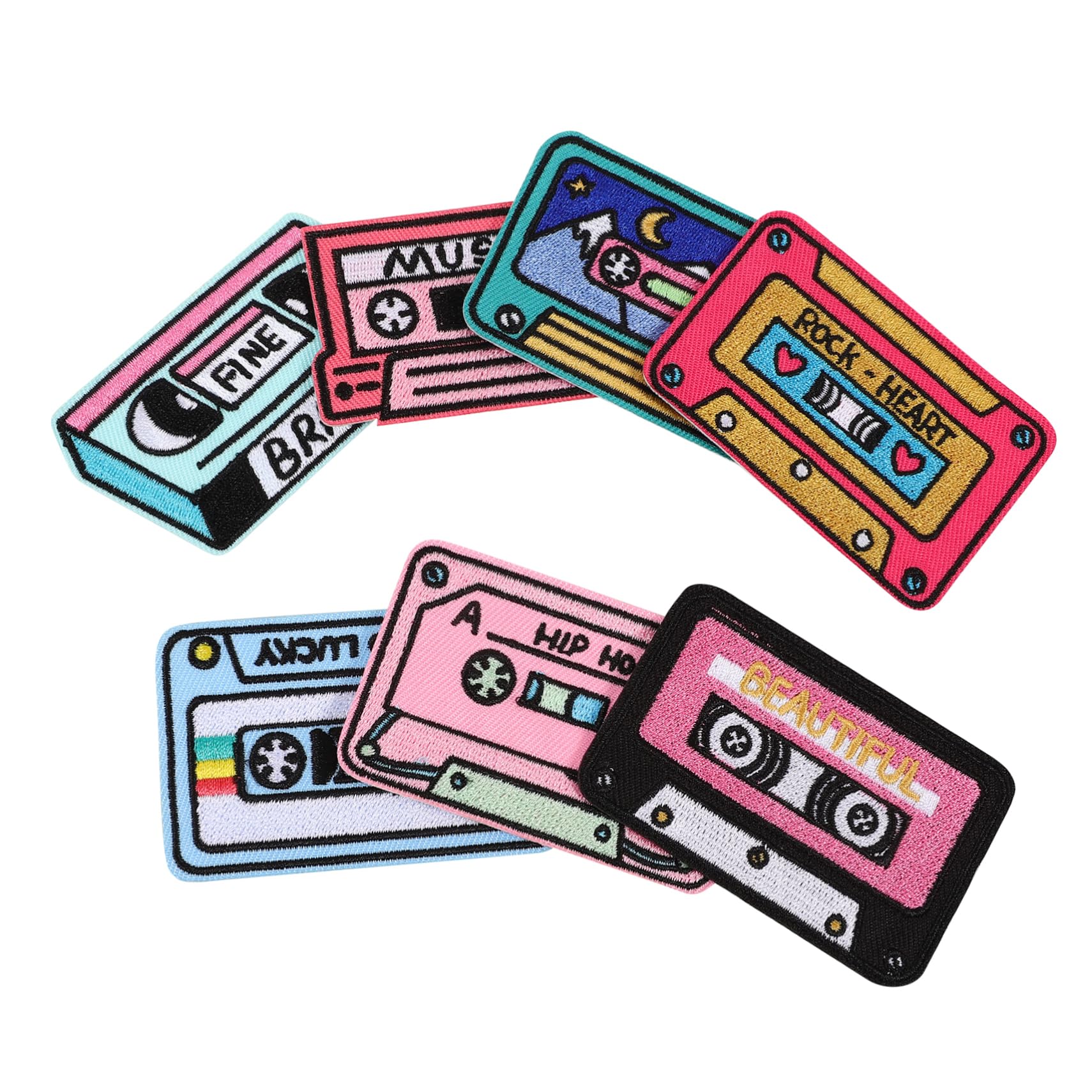 35pezzi Toppe Termoadesive Decorative Per Riparazione Abbigliamento Patches Per Jeans Shirt e Borse Adatte Per e Attività Creative