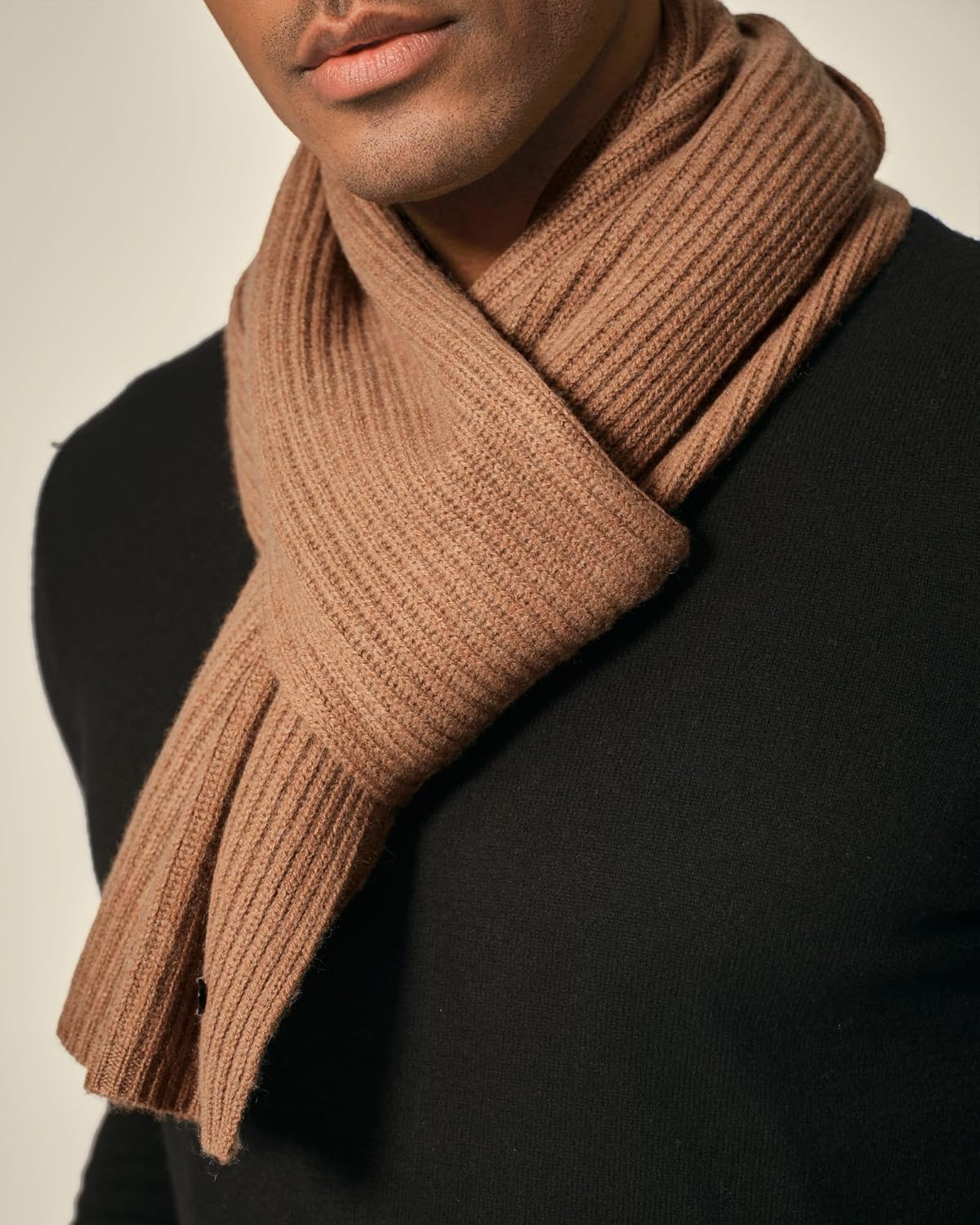 KVSS 100% Pure Cashmere Scarf for Women & Men Lightweight Knit Rib Scarves Ultra Soft | Luxury from Inner Mongolia - Image 4