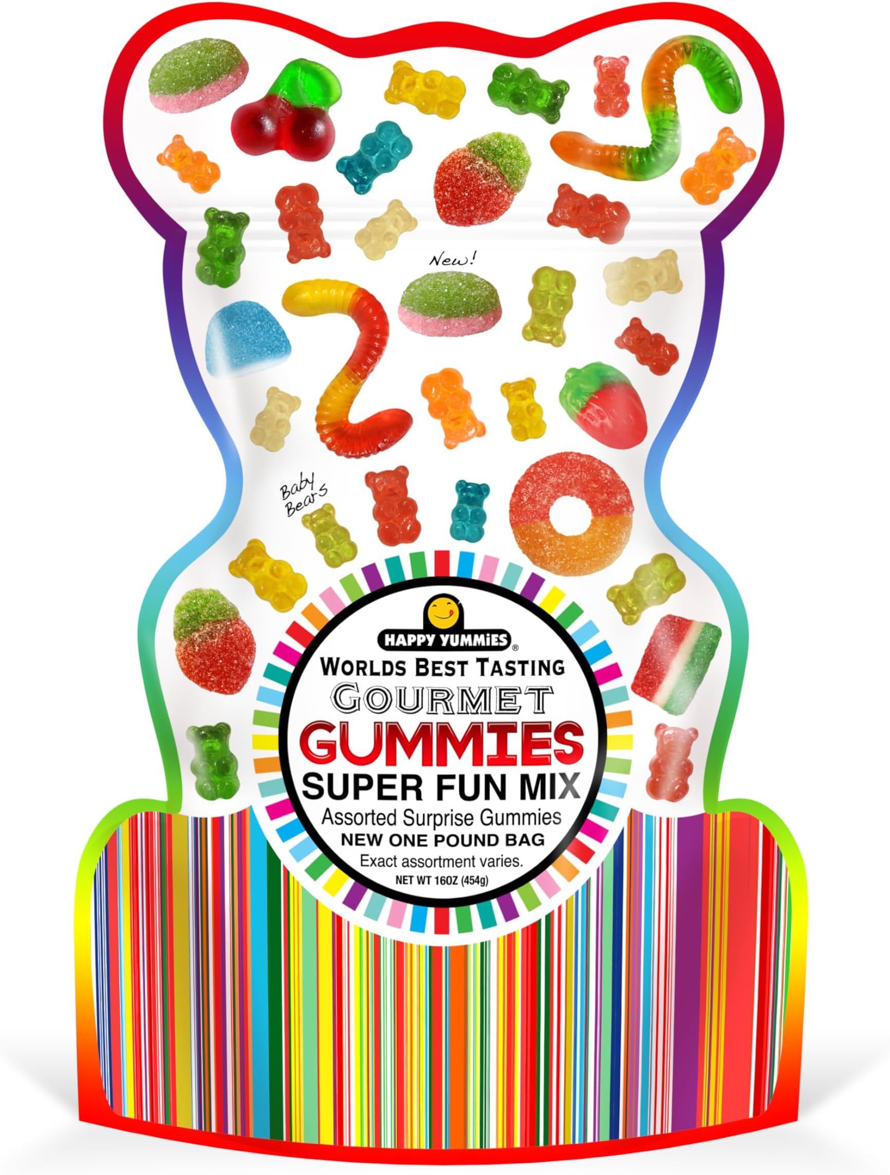 Worlds Best Tasting Gourmet Gummies Super Fun Mix 16oz