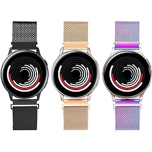 Amazon Com Meliya Metal Band For Samsung Galaxy Watch Active 2 40mm 44mm With Case mm Replacement Band Full Around Pc Bumper Frame Screen Protector For Galaxy Watch Active 2 40mm 44mm