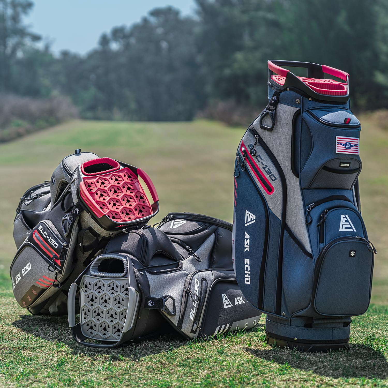 Amazon | ASK ECHO SLC-130 ゴルフカートバッグ 15ウェイフルレングス