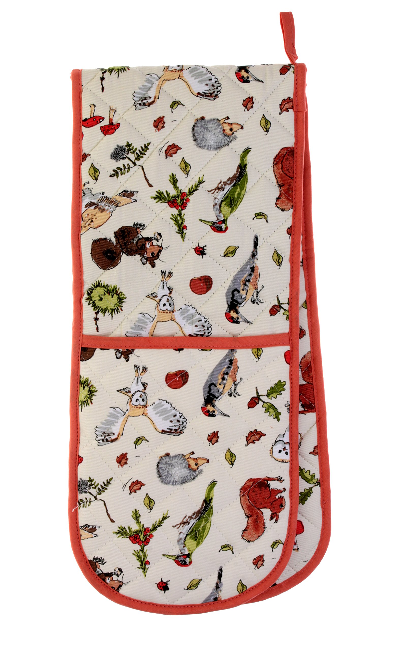 Ulster Weavers Red Madeleine Floyd Woodland Double Oven Glove