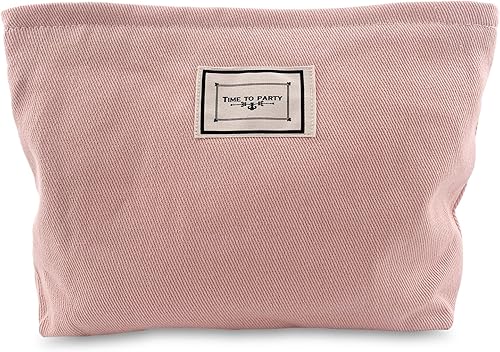 Yovell Bolsa de maquillaje estética grande, bolsas de cosméticos florales para mujeres y niñas, organizador de maquillaje de lona con cremallera,