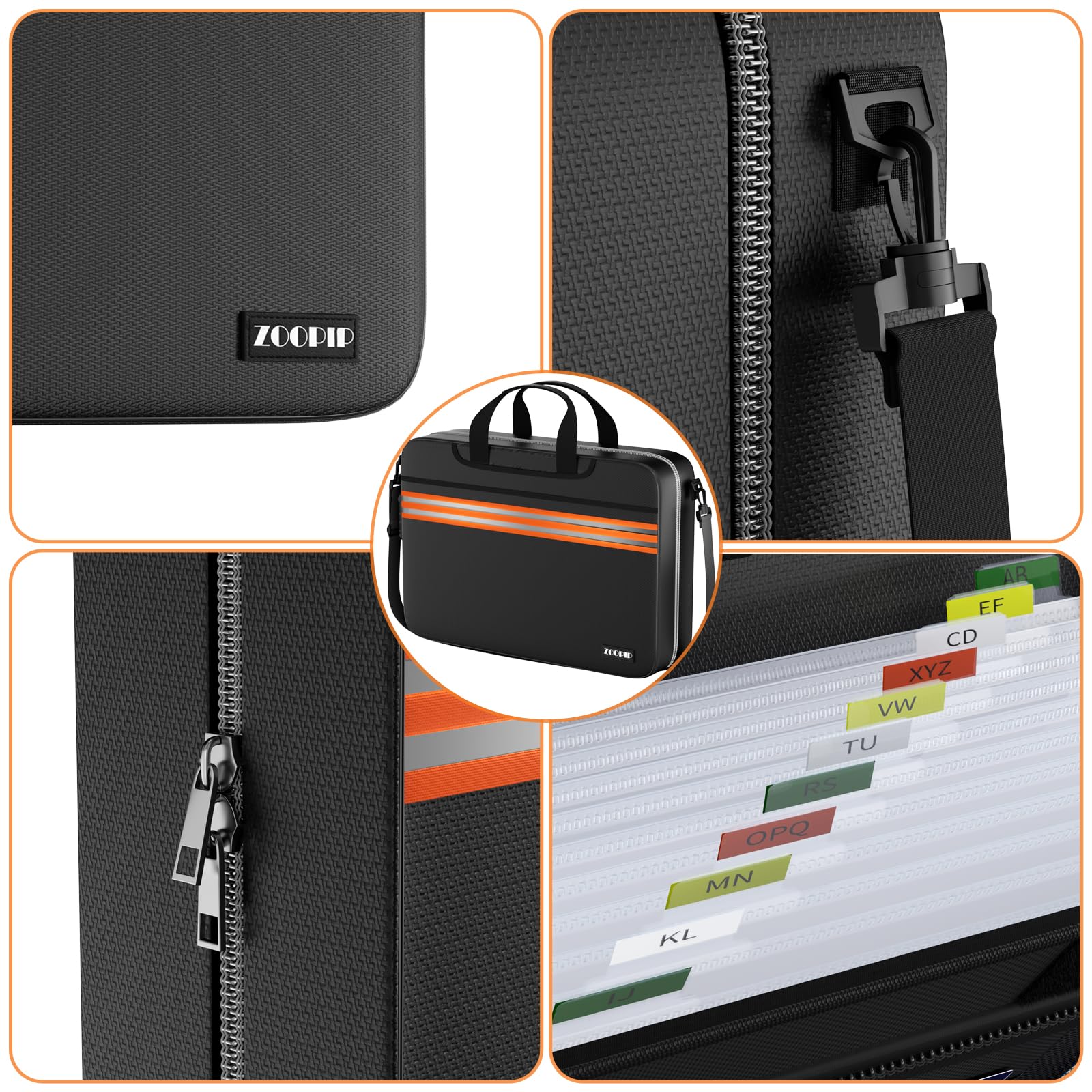 Amazon.com : ZOOPIP Accordion File Organizer with Lock,Fireproof