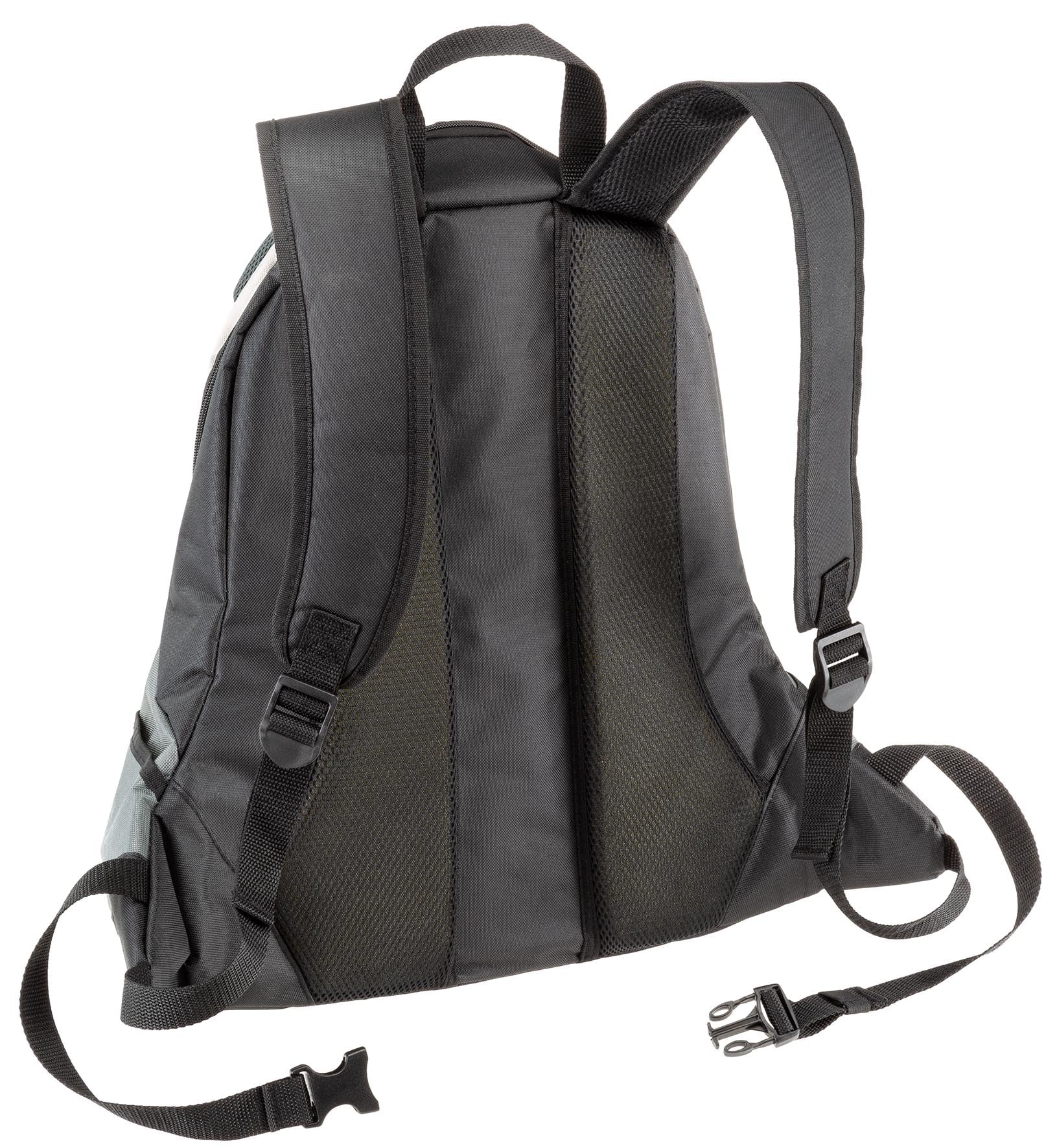 Ferplast Zaino per Cani KANGOO, Trasportino Gatto, Zaino per Gatti, Ampia Apertura, Cinghia di sicurezza, Cinghe Regolabili, Max 8 Kg, 41,5 x 20 x 43H cm, Grigio