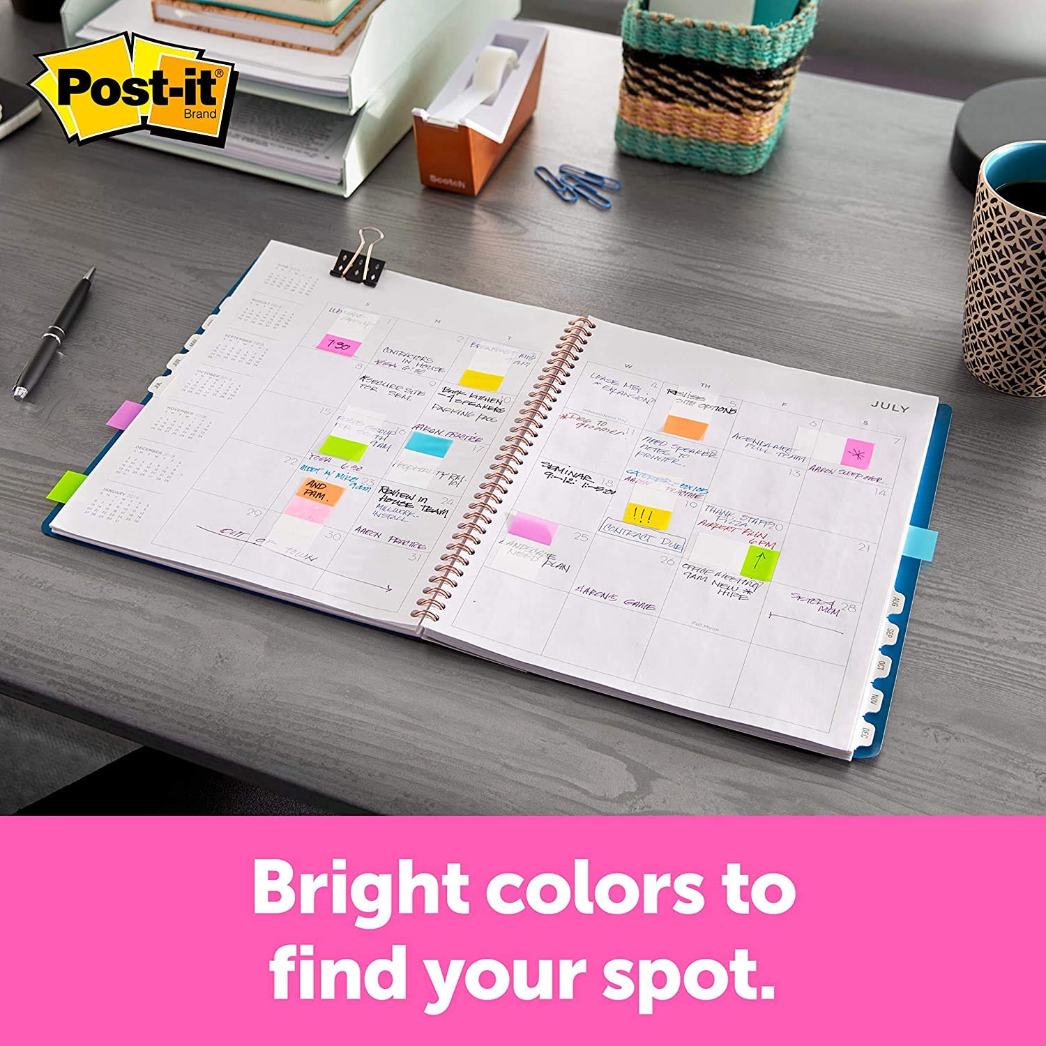 Post-it Flags Electric Glow.94 x 1,77 Zoll, 60 Flaggen pro Packung, verkauft als 6 Stück, insgesamt 360 Flaggen (680-EG-ALT)
