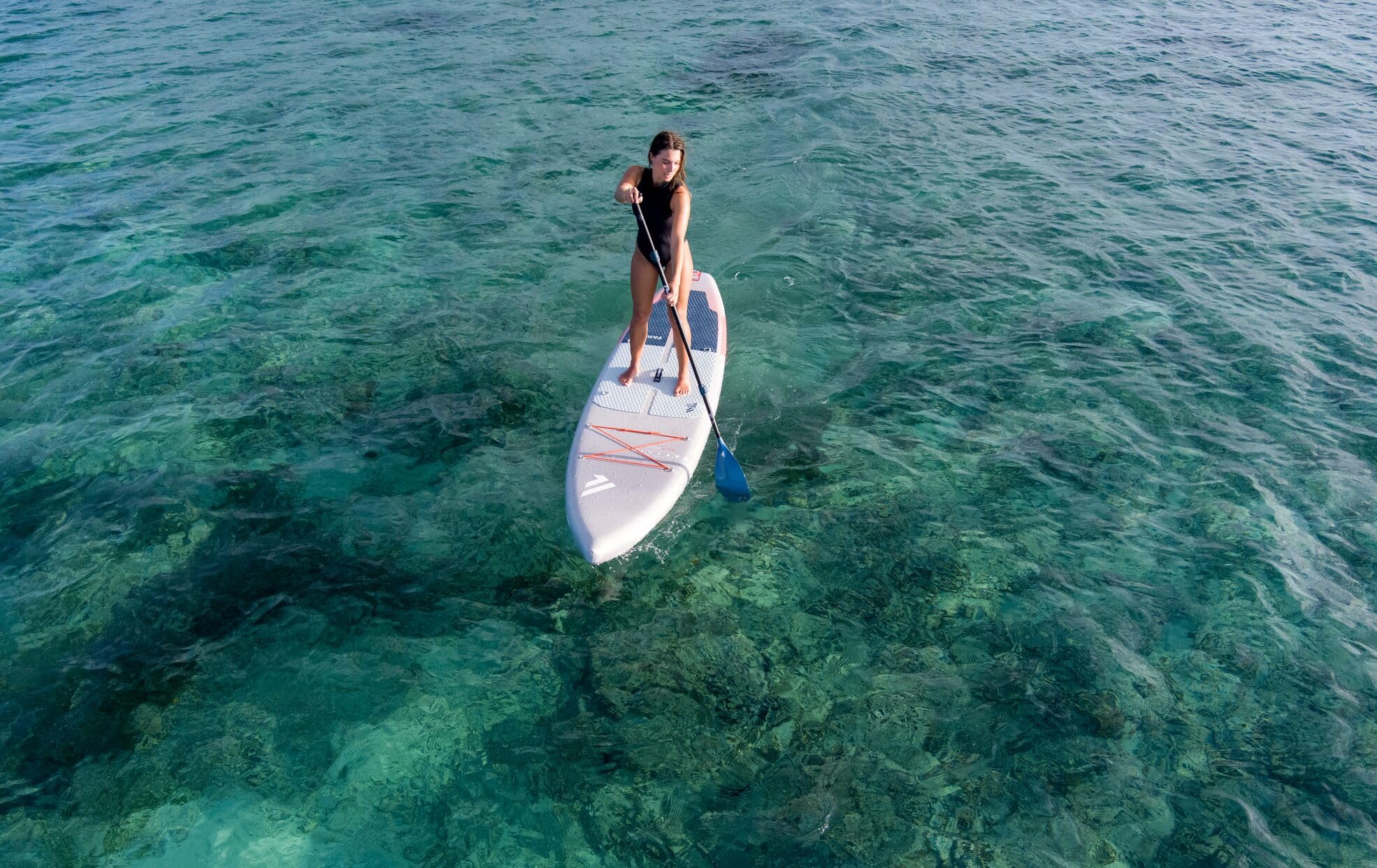 FANATIC RAY AIR SLT 11,6 SUP 2025 Grey/red inkl. Pure Adjustable 3-Piece Paddel