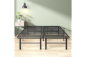 No Box Spring Needed: Zinus 14in Easy SmartBase Queen Bed Frame