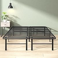 Zinus Rumi 14in Queen Metal Bed Frame - Heavy Duty Steel SmartBase, No Box Spring, Quick Assembly, 13in Storage, Black
