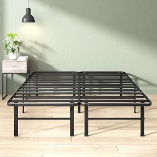 Zinus Rumi 14in Full Metal Bed Frame - No Box Spring SmartBase, Quick Assembly, 1400 lbs Capacity, Black