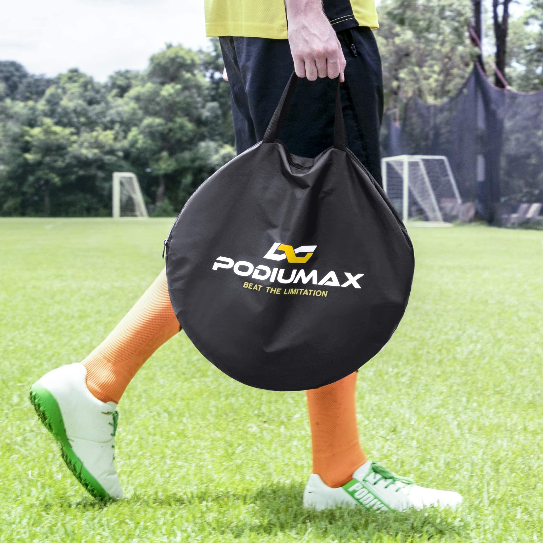 PodiuMax Top Bins Soccer Target Goal, Easy to Attach and Detach to The Goal, Set of 2, for Shooting Accuracy Training