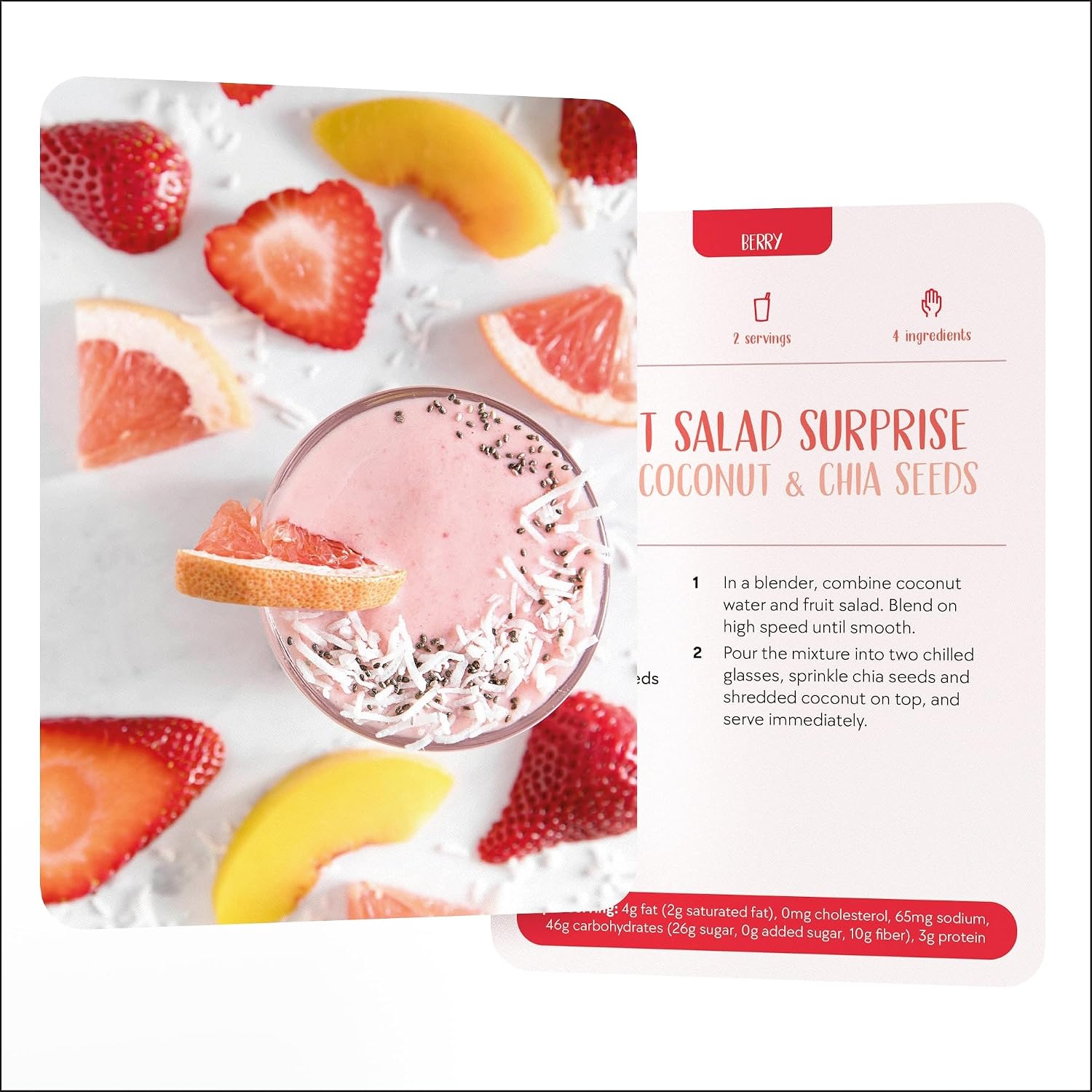 Healthy, Quick & Easy Smoothies Deck: 50 Recipes Under 300 Calories Made with 5 Ingredients