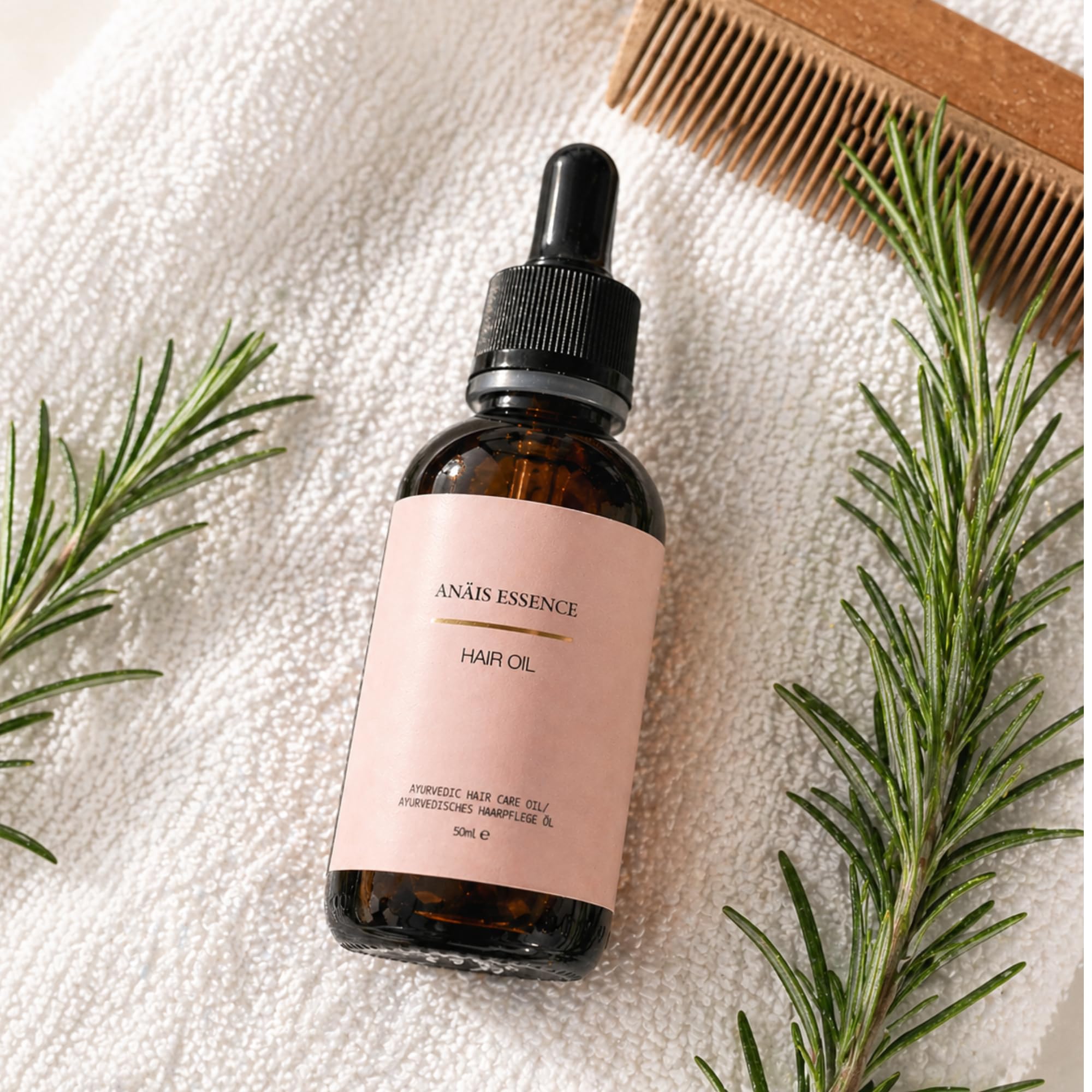 Hair Oil 50ml – Ayurvedic Scalp & Hair Care Oil with Shikakai, Bhringraj, Fenugreek, Tulsi & Amla – For Dry, Sensitive & Itchy Scalp – Lightweight Formula for Daily Use