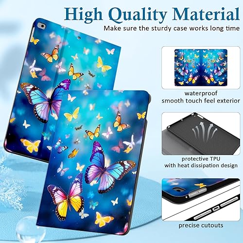 Miniatura 5 de Jarviwiin Funda para iPad de 65 generación 20182017, para iPad Air 2 2014  Air 1 2013 de 9.7 pulgadas, soporte de visión multiángulo de 9.7