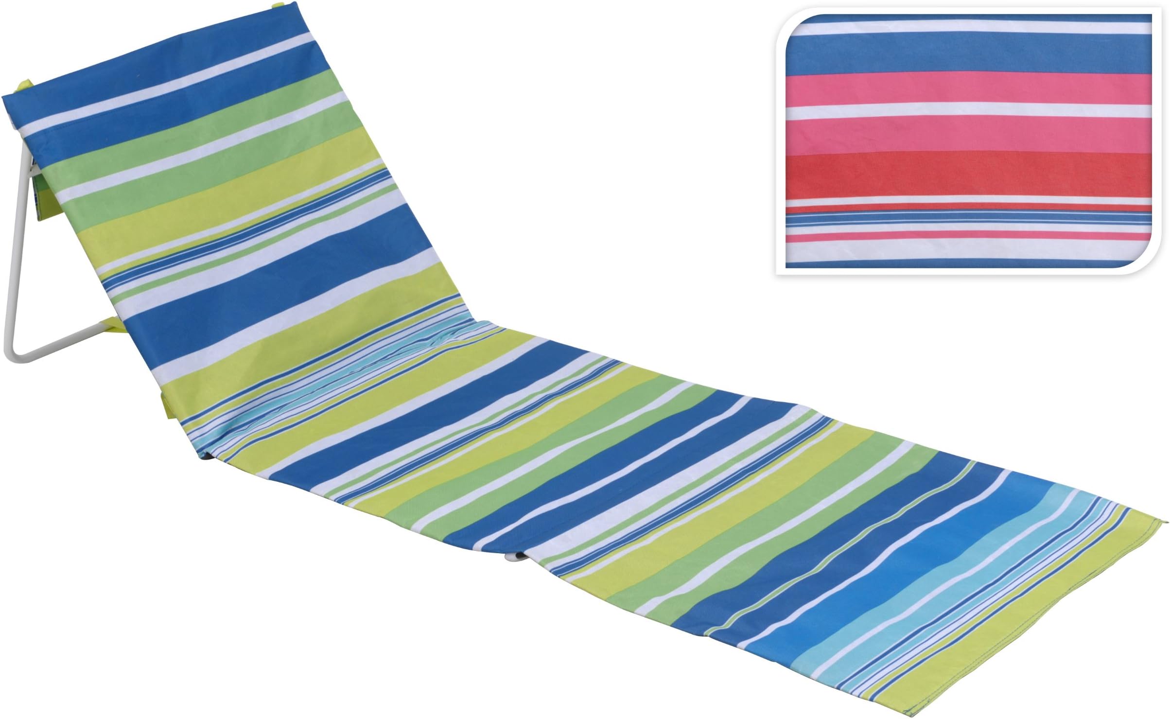 NEW PORTABLE FOLDING BEACH LOUNGER MAT OUTDOOR GARDEN FISHING CAMPING DECK CHAIR