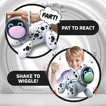 Silverlit Jiggo Interactive Dancing Pet Robot Toy for Kids with Remote Control, Sound and Touch Reactions | Colour Changing LED Face Shows Emotions | Includes Fun Mushake Game Mode | Ages 5 Plus