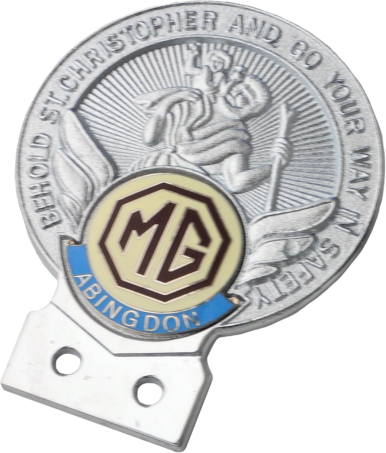 St Christopher MG Car Grille Badge