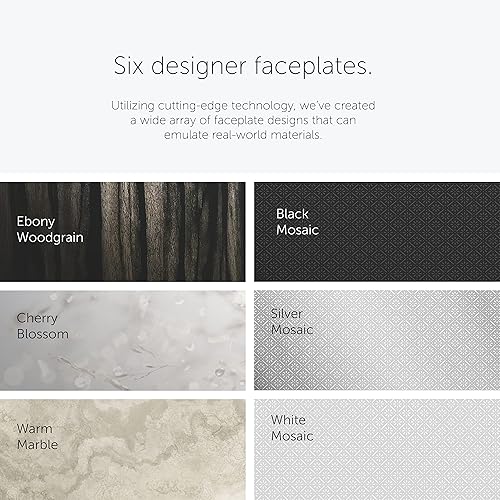 Miniatura 10 de ICON - Placa frontal (58760), diseño de mosaico plateado, para dispensadores automáticos de toallas de rollo duro (1 unidad)